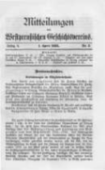 Mitteilungen des Westpreussischen Geschichtsvereins. 1905 Jahrg.4 nr2