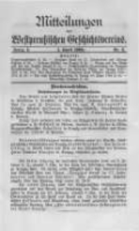 Mitteilungen des Westpreussischen Geschichtsvereins. 1909 Jahrg.8 nr2