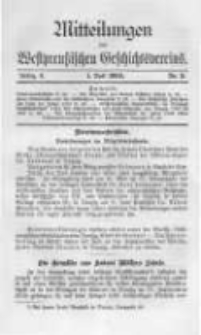 Mitteilungen des Westpreussischen Geschichtsvereins. 1909 Jahrg.8 nr3