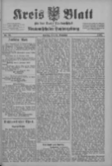 Kreis Blatt f&uuml;r den Kreis Neutomischeler zugleich Hopfenzeitung 1902.11.13 Nr90