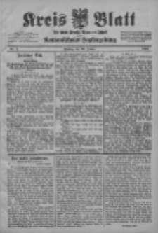 Kreis Blatt f&uuml;r den Kreis Neutomischeler zugleich Hopfenzeitung 1903.01.16 Jg.22 Nr5