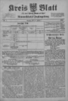 Kreis Blatt f&uuml;r den Kreis Neutomischeler zugleich Hopfenzeitung 1903.01.27 Jg.22 Nr8