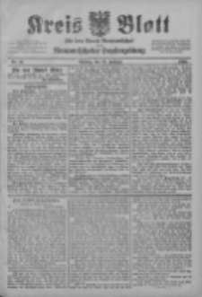 Kreis Blatt f&uuml;r den Kreis Neutomischeler zugleich Hopfenzeitung 1903.02.24 Jg.22 Nr16