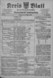 Kreis Blatt f&uuml;r den Kreis Neutomischeler zugleich Hopfenzeitung 1903.08.14 Jg.22 Nr63