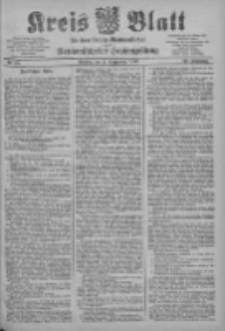 Kreis Blatt f&uuml;r den Kreis Neutomischeler zugleich Hopfenzeitung 1903.09.01 Jg.22 Nr68