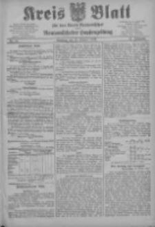 Kreis Blatt f&uuml;r den Kreis Neutomischeler zugleich Hopfenzeitung 1903.10.27 Jg.22 Nr84