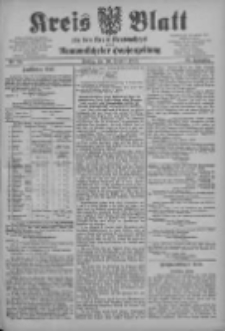 Kreis Blatt f&uuml;r den Kreis Neutomischeler zugleich Hopfenzeitung 1903.10.30 Jg.22 Nr85