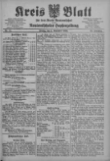 Kreis Blatt f&uuml;r den Kreis Neutomischeler zugleich Hopfenzeitung 1903.11.06 Jg.22 Nr87