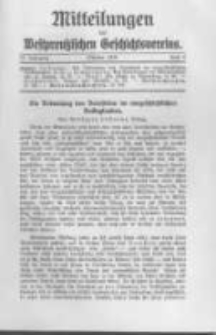 Mitteilungen des Westpreussischen Geschichtsvereins. 1934 Jahrg.33 nr4