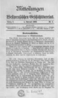 Mitteilungen des Westpreussischen Geschichtsvereins. 1910 Jahrg.9 nr1