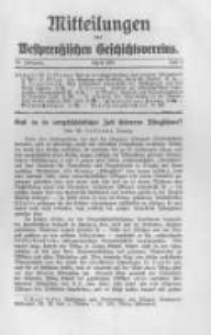 Mitteilungen des Westpreussischen Geschichtsvereins. 1933 Jahrg.32 nr2