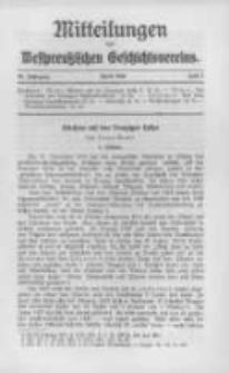 Mitteilungen des Westpreussischen Geschichtsvereins. 1936 Jahrg.35 nr2