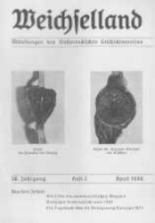 Weichselland. Mitteilungen des Westpreussischen Geschichtsvereins. 1939 Jahrg.38 heft 2