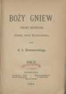Boży gniew: powieść historyczna: (czasy Jana Kazimierza). T. 3