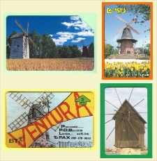 Wizerunek wiatraków na Kartach telefonicznych ; Image of windmills on Telephone Cards