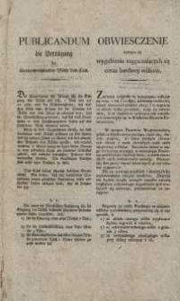 Obwiesczenie tyczące się wygubienia zagęsczających się coraz bardziey wilków