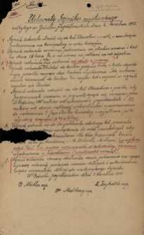 Uchwały Sejmiku myśliwskiego odbytego w Gródku Jagiellońskim dnia 2 kwietnia 1925