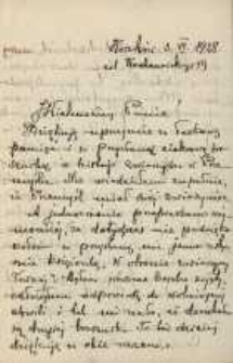List B. Dyakowskiego do Józefa Władysława Kobylańskiego
