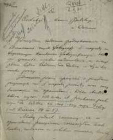 List Włodzimierza Korsaka do Redakcji Łowca Polskiego 1930