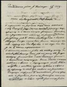 List Przedrzymirskiego do Józefa Władysława Kobylańskiego