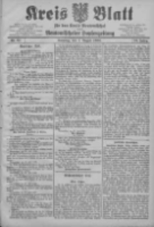 Kreis Blatt f&uuml;r den Kreis Neutomischeler zugleich Hopfenzeitung 1905.08.01 Jg.24 Nr61