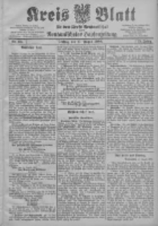 Kreis Blatt f&uuml;r den Kreis Neutomischeler zugleich Hopfenzeitung 1906.08.17 Jg.25 Nr66