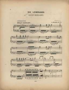 Op. 55, Die L&ouml;wenjagd