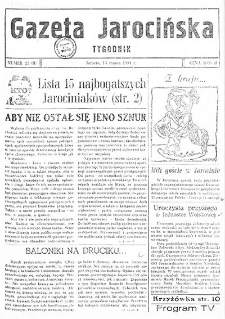 Gazeta Jarocińska 1991.03.15 Nr23(II)