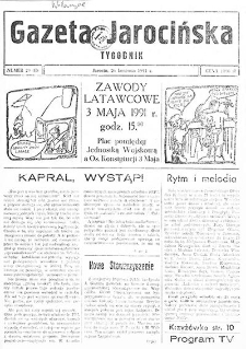 Gazeta Jarocińska 1991.04.26 Nr29(II)