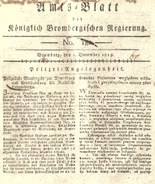 Amts-Blatt der Königlich Brombergischen Regierung. 1815.12.01 No.18