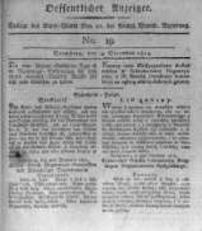 Oeffentlicher Anzeiger. 1815.12.15 No.19