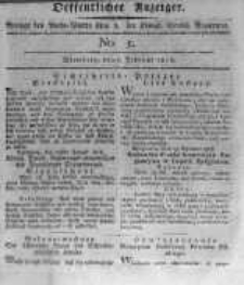 Oeffentlicher Anzeiger. 1816.02.02 No.5
