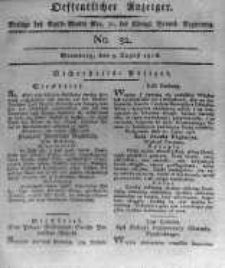 Oeffentlicher Anzeiger. 1816.08.09 No.32