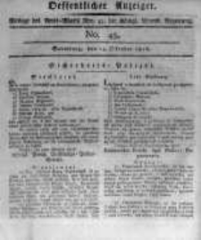Oeffentlicher Anzeiger. 1816.10.25 No.43