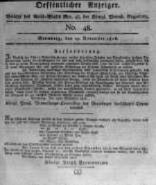 Oeffentlicher Anzeiger. 1816.11.29 No.48