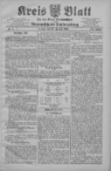 Kreis Blatt f&uuml;r den Kreis Neutomischeler zugleich Hopfenzeitung 1907.01.25 Jg.26 Nr8