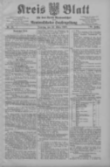 Kreis Blatt f&uuml;r den Kreis Neutomischeler zugleich Hopfenzeitung 1907.03.26 Jg.26 Nr25