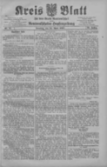 Kreis Blatt f&uuml;r den Kreis Neutomischeler zugleich Hopfenzeitung 1907.04.16 Jg.26 Nr31