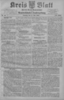 Kreis Blatt f&uuml;r den Kreis Neutomischeler zugleich Hopfenzeitung 1907.05.14 Jg.26 Nr39