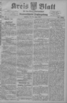 Kreis Blatt f&uuml;r den Kreis Neutomischeler zugleich Hopfenzeitung 1907.06.28 Jg.26 Nr52