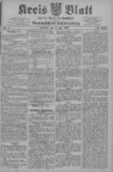 Kreis Blatt f&uuml;r den Kreis Neutomischeler zugleich Hopfenzeitung 1907.07.16 Jg.26 Nr57