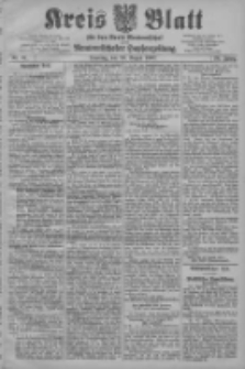 Kreis Blatt f&uuml;r den Kreis Neutomischeler zugleich Hopfenzeitung 1907.08.20 Jg.26 Nr67
