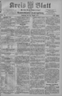 Kreis Blatt f&uuml;r den Kreis Neutomischeler zugleich Hopfenzeitung 1907.08.27 Jg.26 Nr69