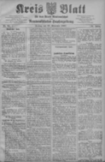 Kreis Blatt f&uuml;r den Kreis Neutomischeler zugleich Hopfenzeitung 1907.11.22 Jg.26 Nr94
