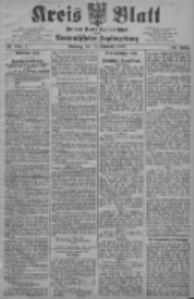 Kreis Blatt f&uuml;r den Kreis Neutomischeler zugleich Hopfenzeitung 1907.12.31 Jg.26 Nr105