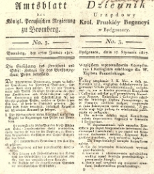 Amtsblatt der Königlichen Preussischen Regierung zu Bromberg. 1817.01.17 No.3