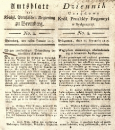Amtsblatt der Königlichen Preussischen Regierung zu Bromberg. 1817.01.24 No.4