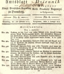Amtsblatt der Königlichen Preussischen Regierung zu Bromberg. 1817.02.07 No.6
