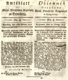 Amtsblatt der Königlichen Preussischen Regierung zu Bromberg. 1817.02.21 No.8