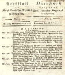 Amtsblatt der Königlichen Preussischen Regierung zu Bromberg. 1817.02.28 No.9